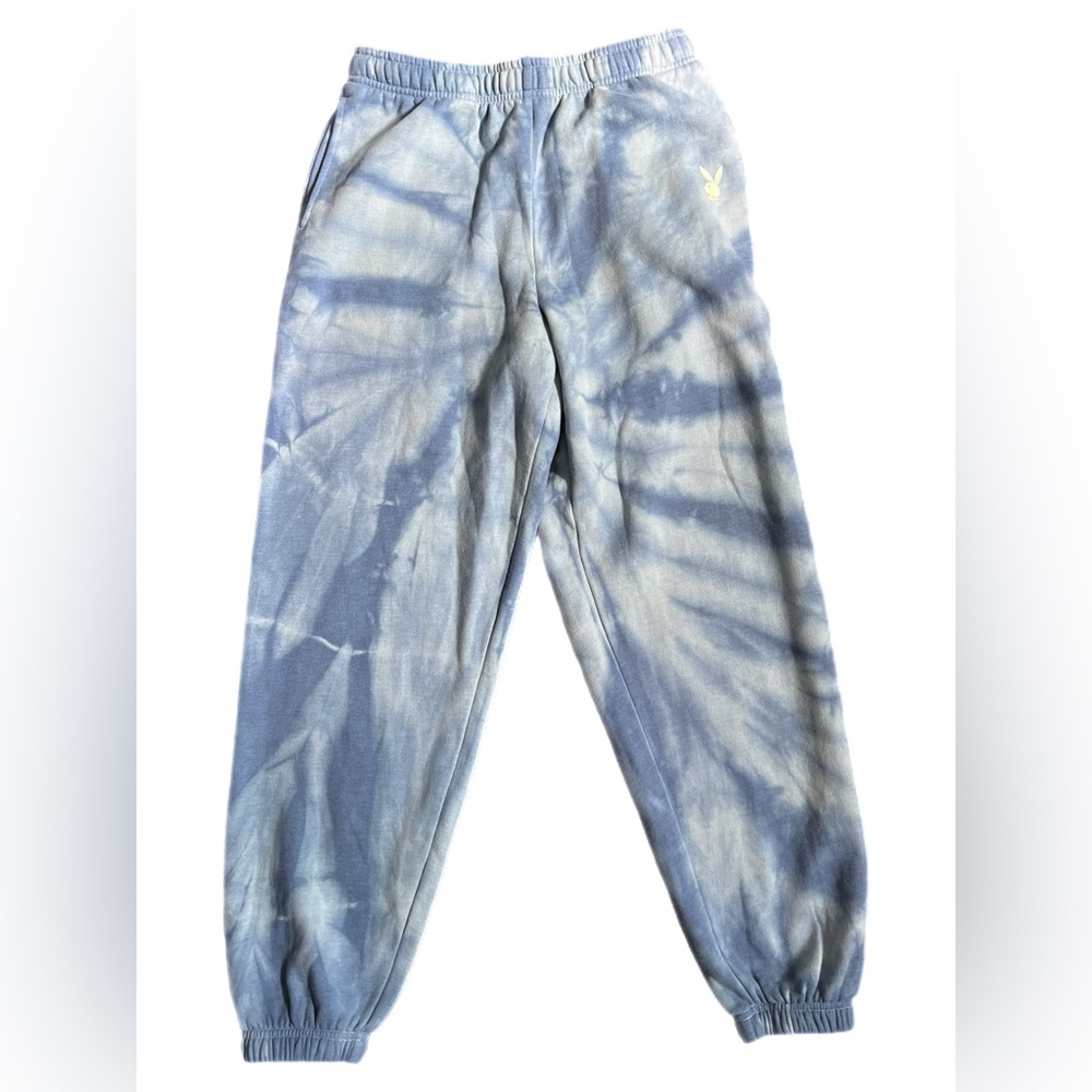 New with tags playboy blue tie dye joggers size medium